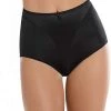 LEONISA Shapewear HI-CUT PANTY SHAPER BLACK