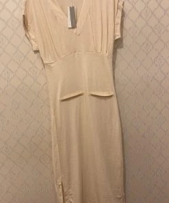 Skin Lingerie Organic Cotton FARIDA CAFTAN LATTE MELANGE