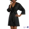 CHARLES KOMA AND SONS INC SATIN WRAP ROBE 2 CHARLES KOMA AND SONS INC SATIN WRAP ROBE