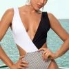 Mapale - ONLINE ONE PIECE PLUNGE SWIMSUIT Swimwear Collection