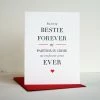 STEEL PETAL PRESS Gifts BESTIES FOREVER CARD
