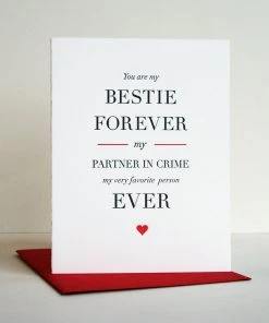 STEEL PETAL PRESS Gifts BESTIES FOREVER CARD