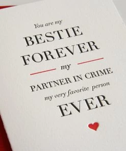 STEEL PETAL PRESS Gifts BESTIES FOREVER CARD