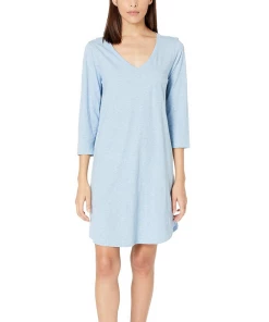 Skin Lingerie CHAINEY 3/4 SLEEVE SLEEPSHIRT Organic Cotton