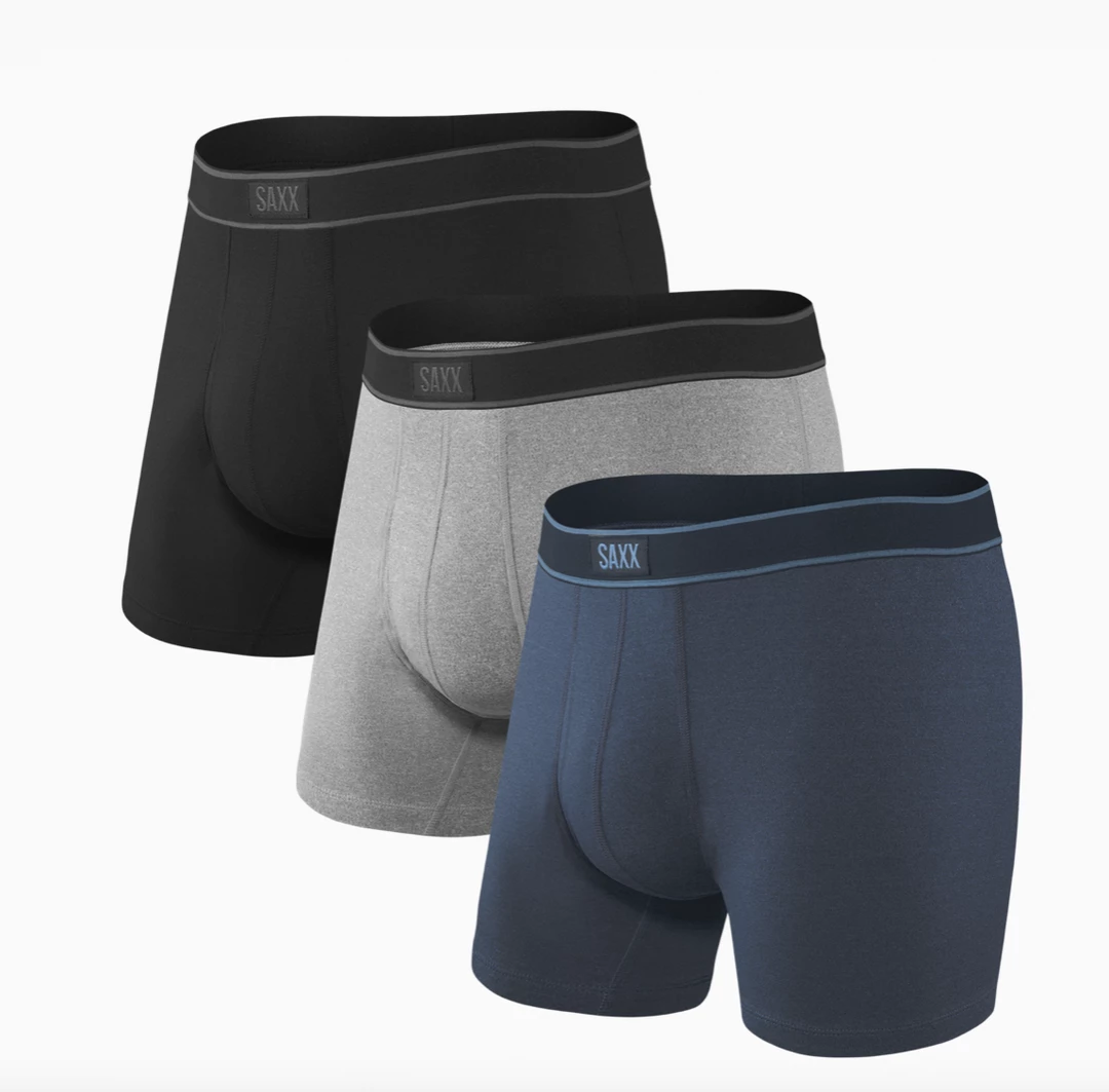 SAXX UNDERWEAR Men's Underwear DAYTRIPPER BOXER BRIEF FLY 3 PK 3 SAXX UNDERWEAR Men's Underwear DAYTRIPPER BOXER BRIEF FLY 3 PK