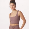 GLYDER GALLERY Athleisure CUTTING EDGE BRA LAVENDER BARK