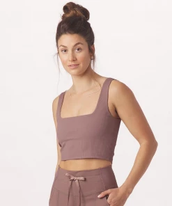 GLYDER GALLERY Athleisure CUTTING EDGE BRA LAVENDER BARK