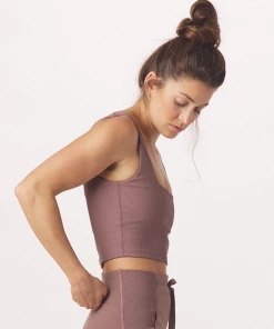 GLYDER GALLERY Athleisure CUTTING EDGE BRA LAVENDER BARK