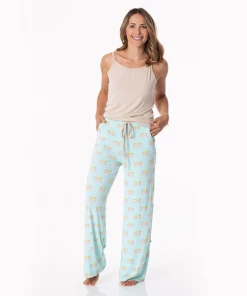 KICKEE PANTS SEASONAL Bamboo Lounge Collection CAMI & PRINT LOUNGE PANT PJ SET