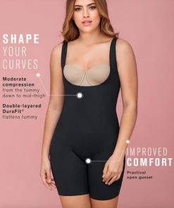 LEONISA STEP IN MID THIGH BODY SHAPER Shapewear