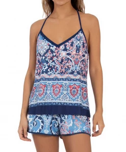 MGT INDUSTRIES BERKLEY TAPESTRY CAMI SHORT SET