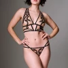 Thistle And Spire MEDUSA THONG BLACK Sexy Nightwear Collection