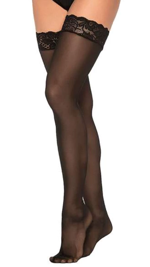 GRUPO ESPIRAL LLC Sexy Nightwear Collection MESH THIGH HIGH BLACK 3 GRUPO ESPIRAL LLC Sexy Nightwear Collection MESH THIGH HIGH BLACK