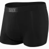 SAXX UNDERWEAR Men's Underwear ULTRA BOXER BRIEFS BLACK