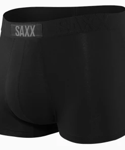 SAXX UNDERWEAR Men's Underwear ULTRA BOXER BRIEFS BLACK