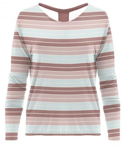 KICKEE PANTS SEASONAL WOMENS PRINT OPENBACK TOP ACTIVE