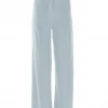 KICKEE PANTS SEASONAL WOMENS SOLID LOUNGE PANTS PEARL BLUE