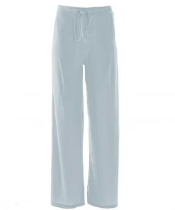 KICKEE PANTS SEASONAL WOMENS SOLID LOUNGE PANTS PEARL BLUE