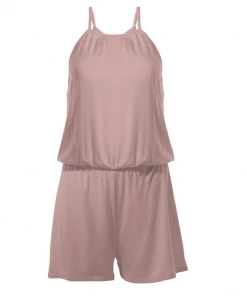 KICKEE PANTS SEASONAL Bamboo Lounge Collection WOMENS SOLID KEYHOLE ROMPER