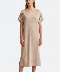 Skin Lingerie CEZANNE CAFTAN ALMOND HEATHER