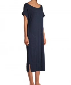 Skin Lingerie CEZANNE CAFTAN MIDNIGHT HEATHER