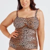 CAPRIOSCA SWIMWEAR Swimwear Collection LEOPARD BANDEAU ONE PIECE