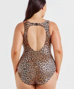 CAPRIOSCA SWIMWEAR LEOPARD ZIP FRONT ONE PIECE Swimwear Collection