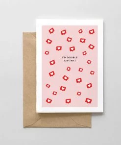 SPAGHETTI & MEATBALLS LLC Accessories I'D DOUBLE TAP THAT CARD