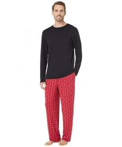KICKEE PANTS SEASONAL Final Clearance Sale MEN'S PRINT LONG SLEEVE PAJAMA SET
