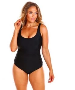 CAPRIOSCA SWIMWEAR BLACK SCOOPED ONE PIECE Swimwear Collection
