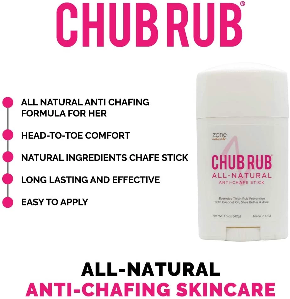 MED ZONE PRODUCTS, LLC CHUB RUB ANTI-CHAFING STICK Accessories 6 MED ZONE PRODUCTS, LLC CHUB RUB ANTI-CHAFING STICK Accessories