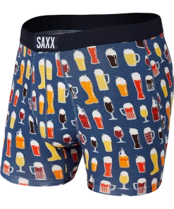 SAXX UNDERWEAR VIBE BOXER BRIEF DENIM PITCHER