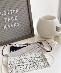 KIT SCH COTTON FACE MASK 3 PC NEUTRAL