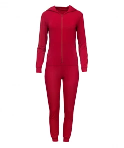 KICKEE PANTS SEASONAL Final Clearance Sale WOMENS JUMPSUIT W HOOD + CRIMSON