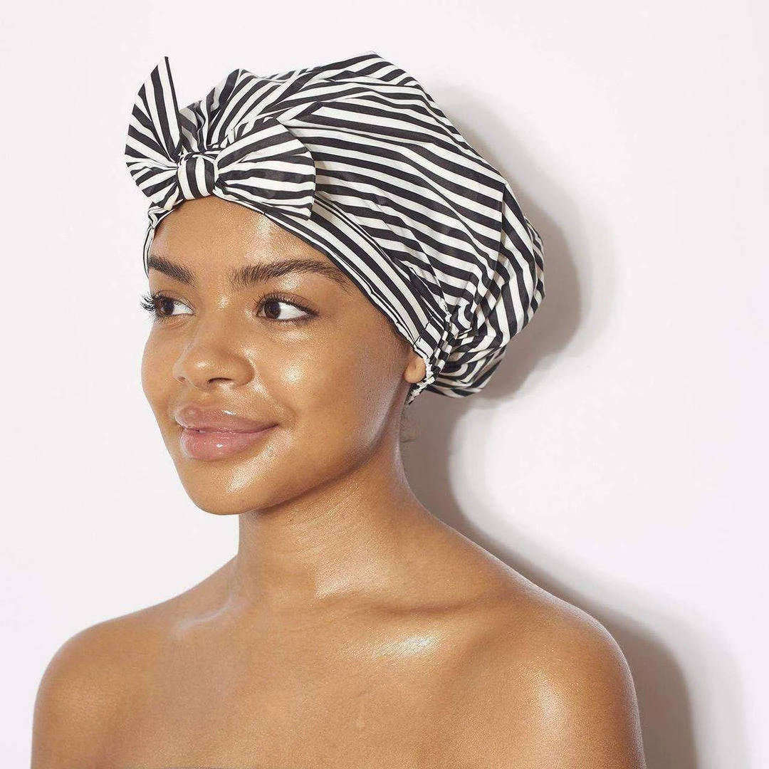 KIT SCH LUXE SHOWER CAP STRIPE Final Clearance Sale 3 KIT SCH LUXE SHOWER CAP STRIPE Final Clearance Sale