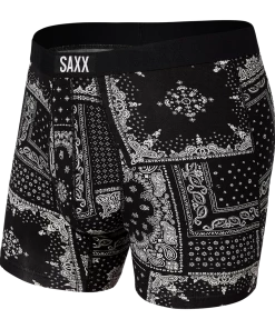 SAXX UNDERWEAR VIBE BOXER BRIEF BLACK BANDANA RREPUBLIC