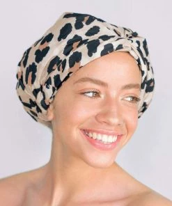 KIT SCH LUXE SHOWER CAP LEOPARD Final Clearance Sale
