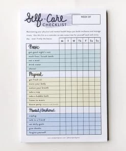 STEEL PETAL PRESS SELF CARE CHECKLIST TRACKER
