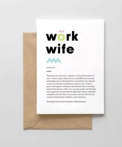 SPAGHETTI & MEATBALLS LLC WORK WIFE CARD Gifts