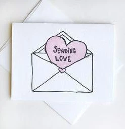 STEEL PETAL PRESS Gifts LOVE ENVELOPE CARD