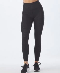 GLYDER GALLERY Athleisure TAPER LEGGING BLACK LEOPARD