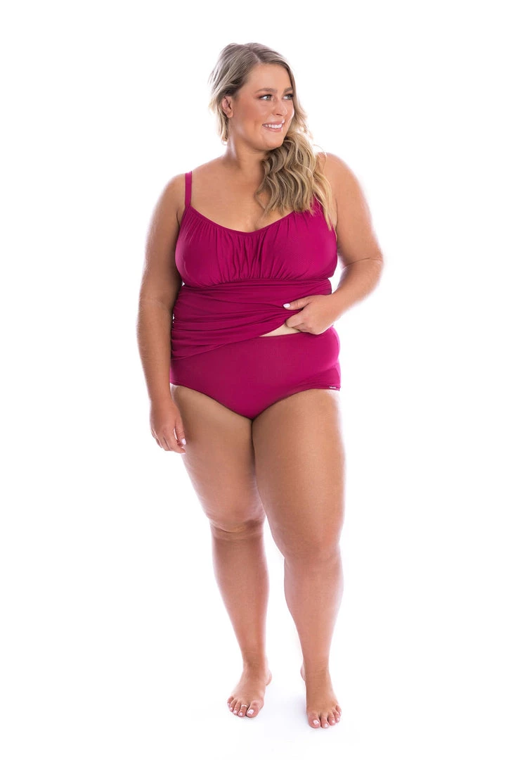 CAPRIOSCA SWIMWEAR RUCHED TANKINI SWIMTOP 3 CAPRIOSCA SWIMWEAR RUCHED TANKINI SWIMTOP