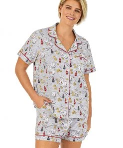 CHARLES KOMA AND SONS INC CLASSIC SHORTY PJ SET TAKEOUT