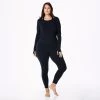 KICKEE PANTS SEASONAL Bamboo Lounge Collection OPEN BACK TOP BLACK 3XL