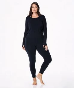 KICKEE PANTS SEASONAL Bamboo Lounge Collection OPEN BACK TOP BLACK 3XL