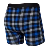 SAXX UNDERWEAR VIBE BOXER BRIEF BLUE FLANNEL Men's Underwear
