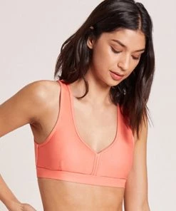 NIYAMA - SAPPHIRE SOL Athleisure ELIPSE BRA TOP CORAL