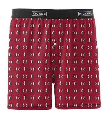 KICKEE PANTS SEASONAL MENS PRINT BOXER CRIMSON PENGUIN Final Clearance Sale 3 KICKEE PANTS SEASONAL MENS PRINT BOXER CRIMSON PENGUIN Final Clearance Sale
