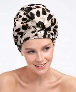 KIT SCH LUXE SHOWER CAP LEOPARD Final Clearance Sale