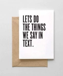 SPAGHETTI & MEATBALLS LLC LET'S DO THE THINGS CARD